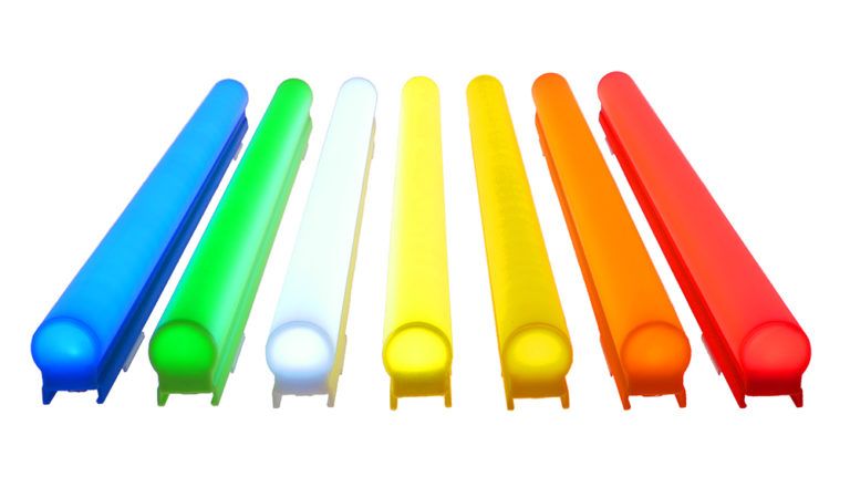 Thanh LED neon flex nhiều màu dùng hắt viền kiến trúc